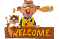 Paddlehead Welcome Sign