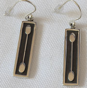 Whole kayak paddle earrings